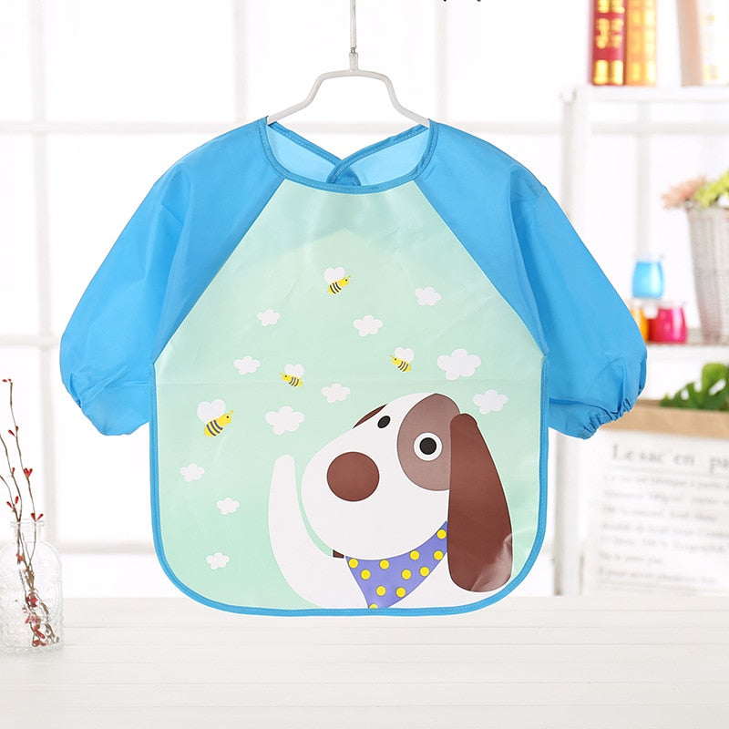 Long-sleeved apron for babies. - Xdiniz