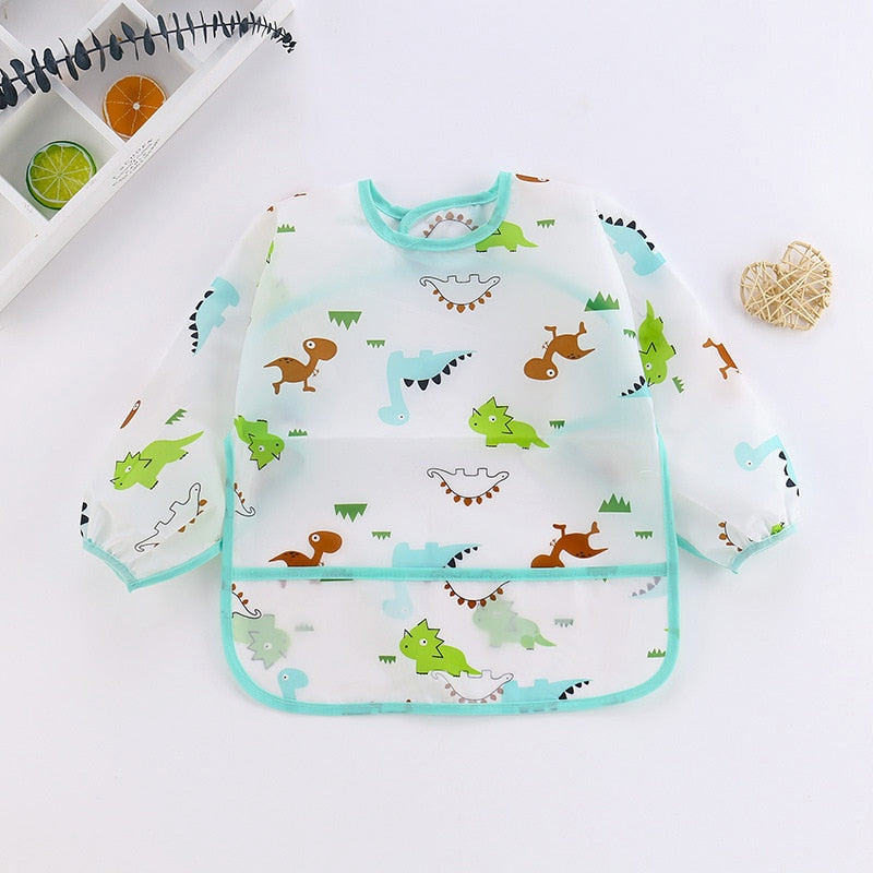 Long-sleeved apron for babies. - Xdiniz