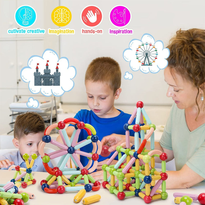 Magnetic Building Blocks - Kids - Xdiniz